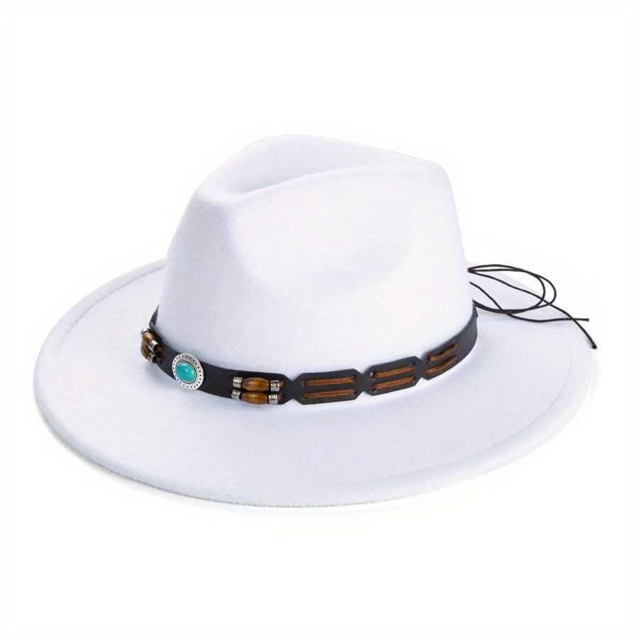Men's Charm Big Brim Top Hat Jazz Hat