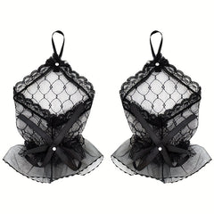 Vintage Lace Wedding Bridal Gloves Punk Style