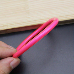 20-Color Glitter Jelly Silicone Bangle 65mm Bracelet Gift