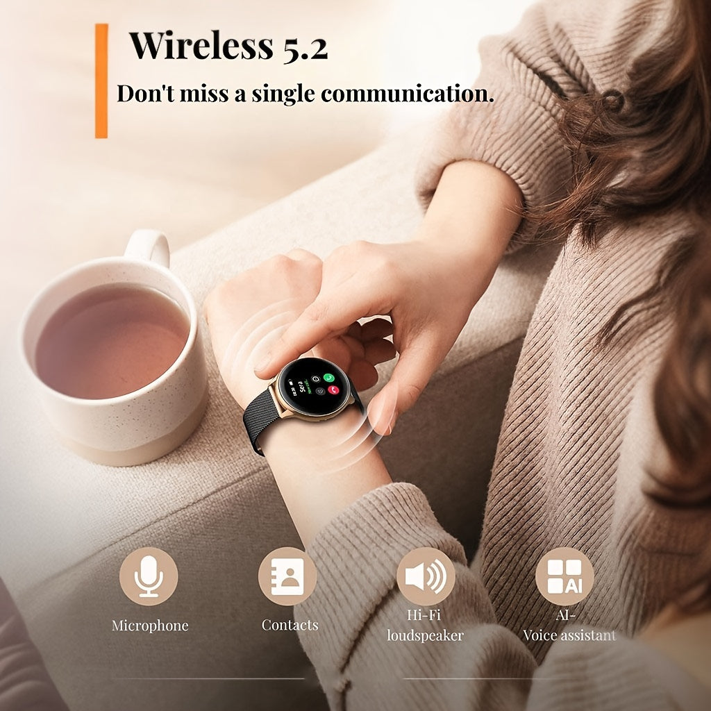 Women's 1.3'' AMOLED Smartwatch - Answer Calls, Fitness Tracker