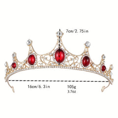 Crystal Headband Queen Crown Set Birthday Headdress