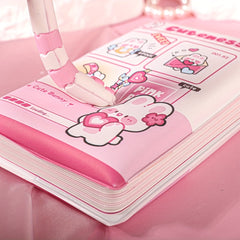 4pcs 3Dpu Decompression Book 64K Students' Notebook Journal Memo Pad