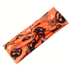 Pumpkin Ghost Pattern Headband Halloween Hairband