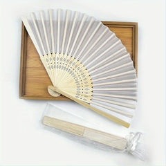 24pcs 21 08cm Folding Fans Lace Bag Wedding Party Decoration Handheld Fans