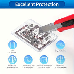10pcs Double-sided Card Holder Hard Car