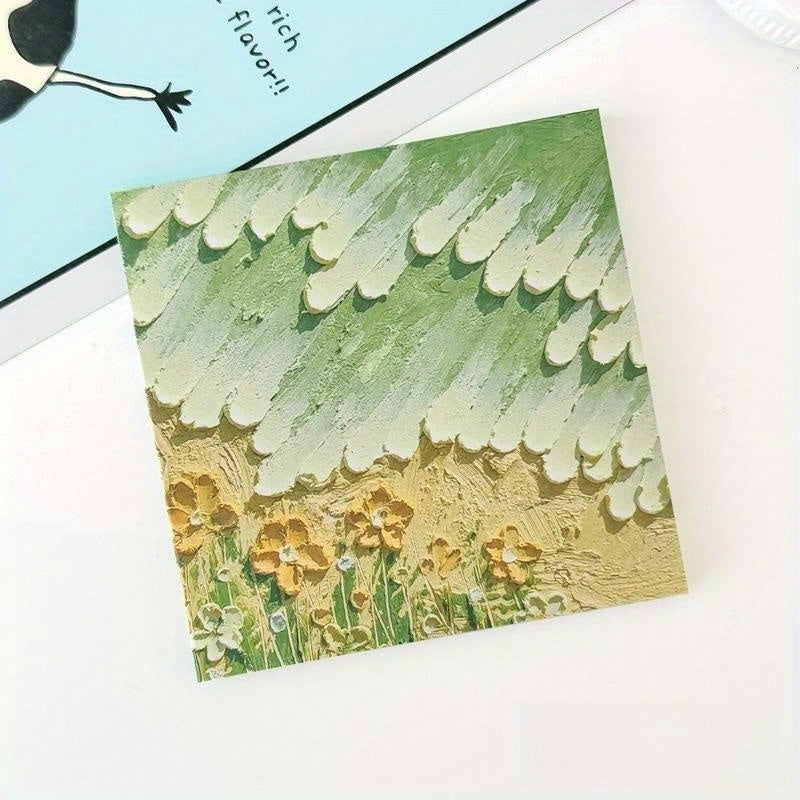 Season Hot Selling Painting Sticky Notes For Students