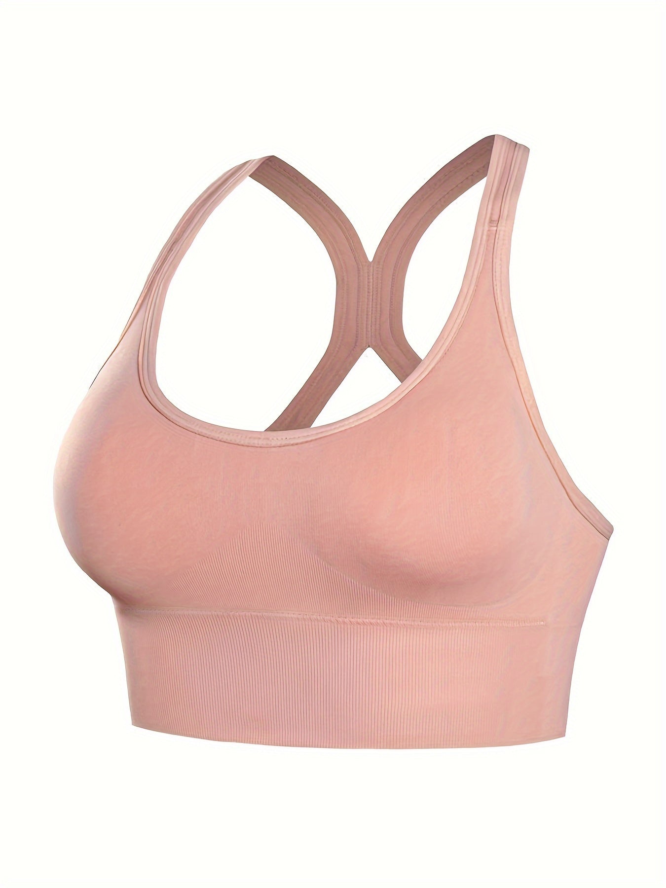 2pcs Wireless Sports Bras Comfy & Breathable Push Up Shockproof Bra