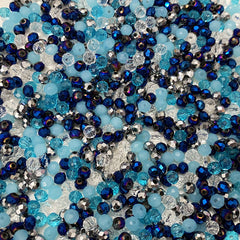3x4mm 120pcs Flat Crystal Beads Jewelry Glass Loose Beads Tassel Accessories