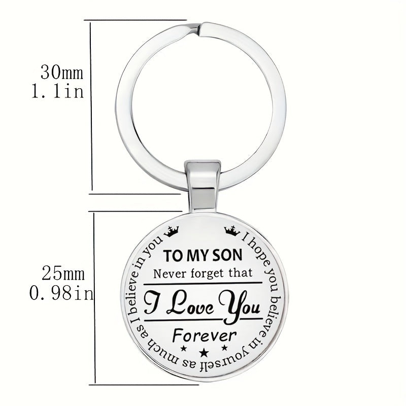 Zinc Alloy Crown Keychain For Men - Vintage Keychain For Son