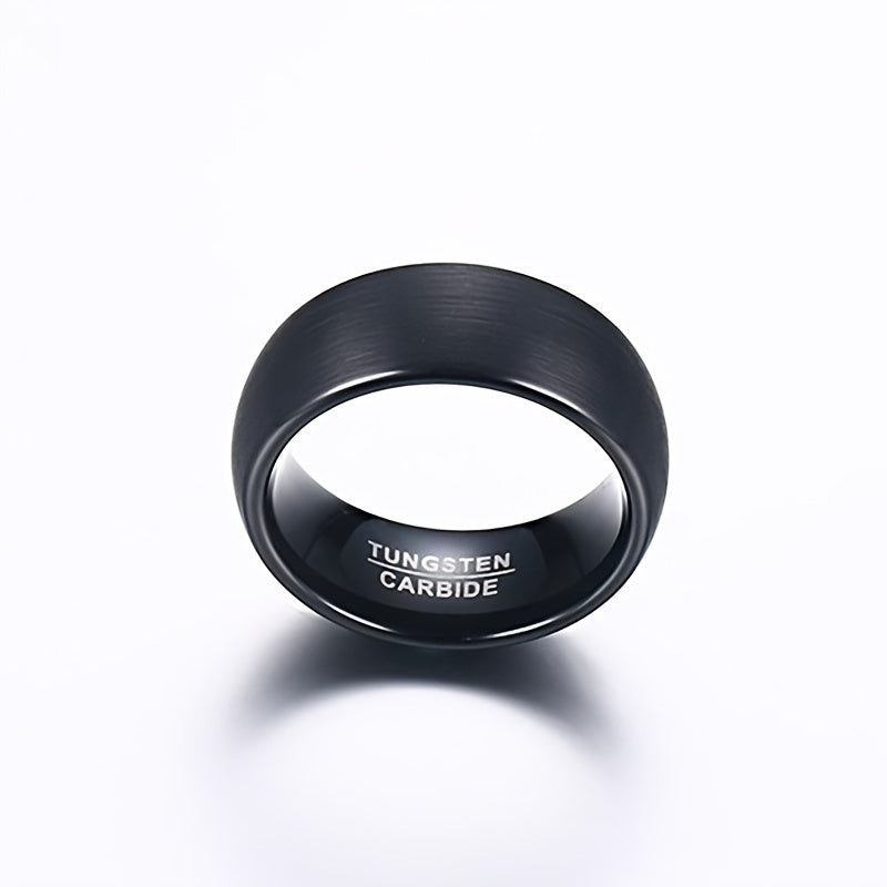 Matte Titanium Steel Rings For Men 8MM Couple Rings