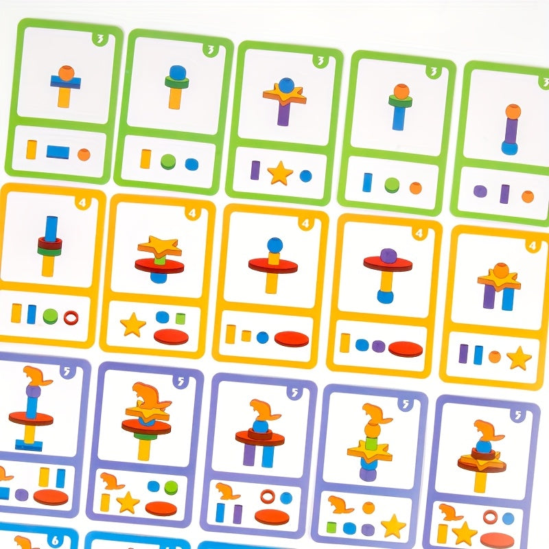 Interactive Wooden Board Game for Kids 3-5 Years