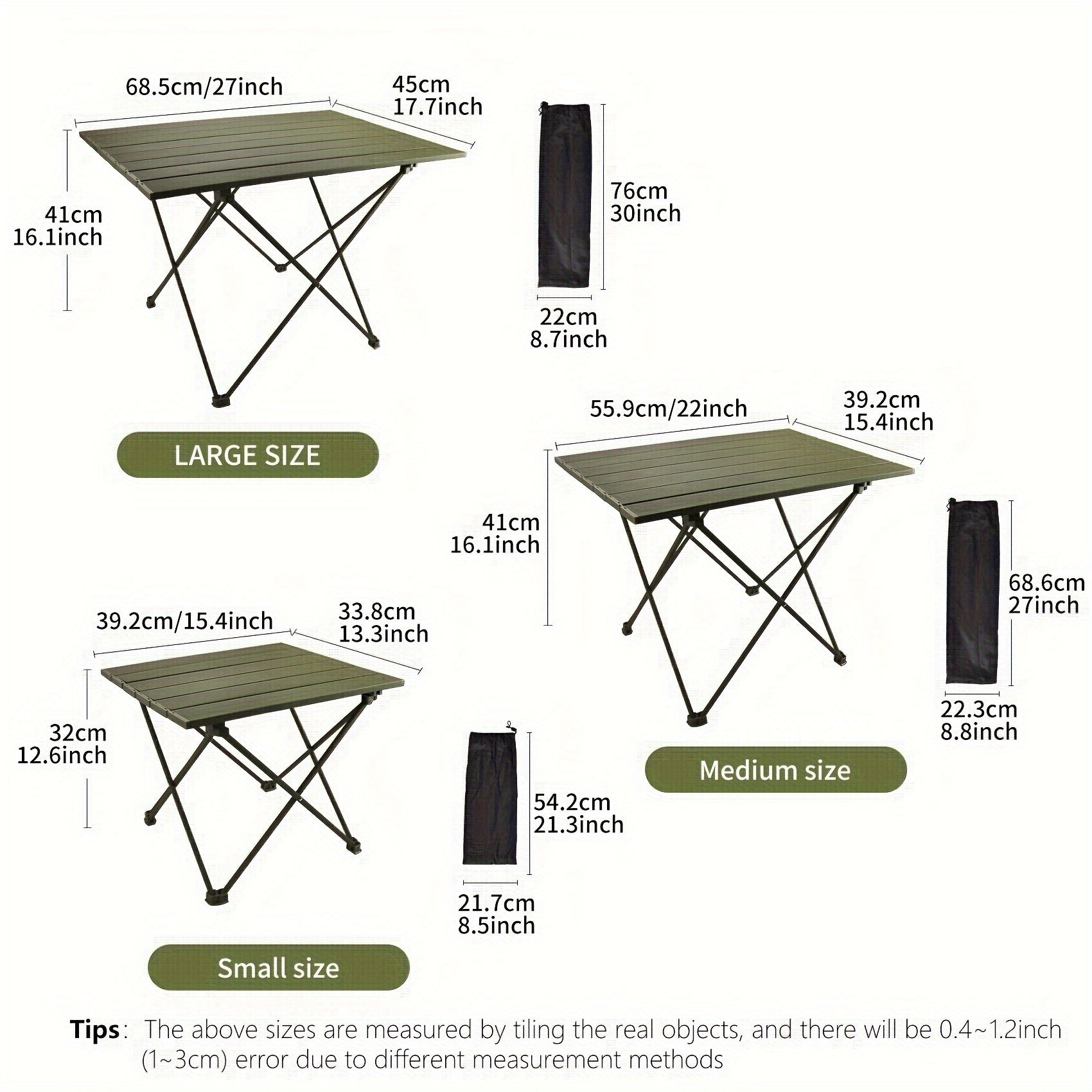 Lightweight Aluminum Table for Outdoor Camping Picnic Barbecue