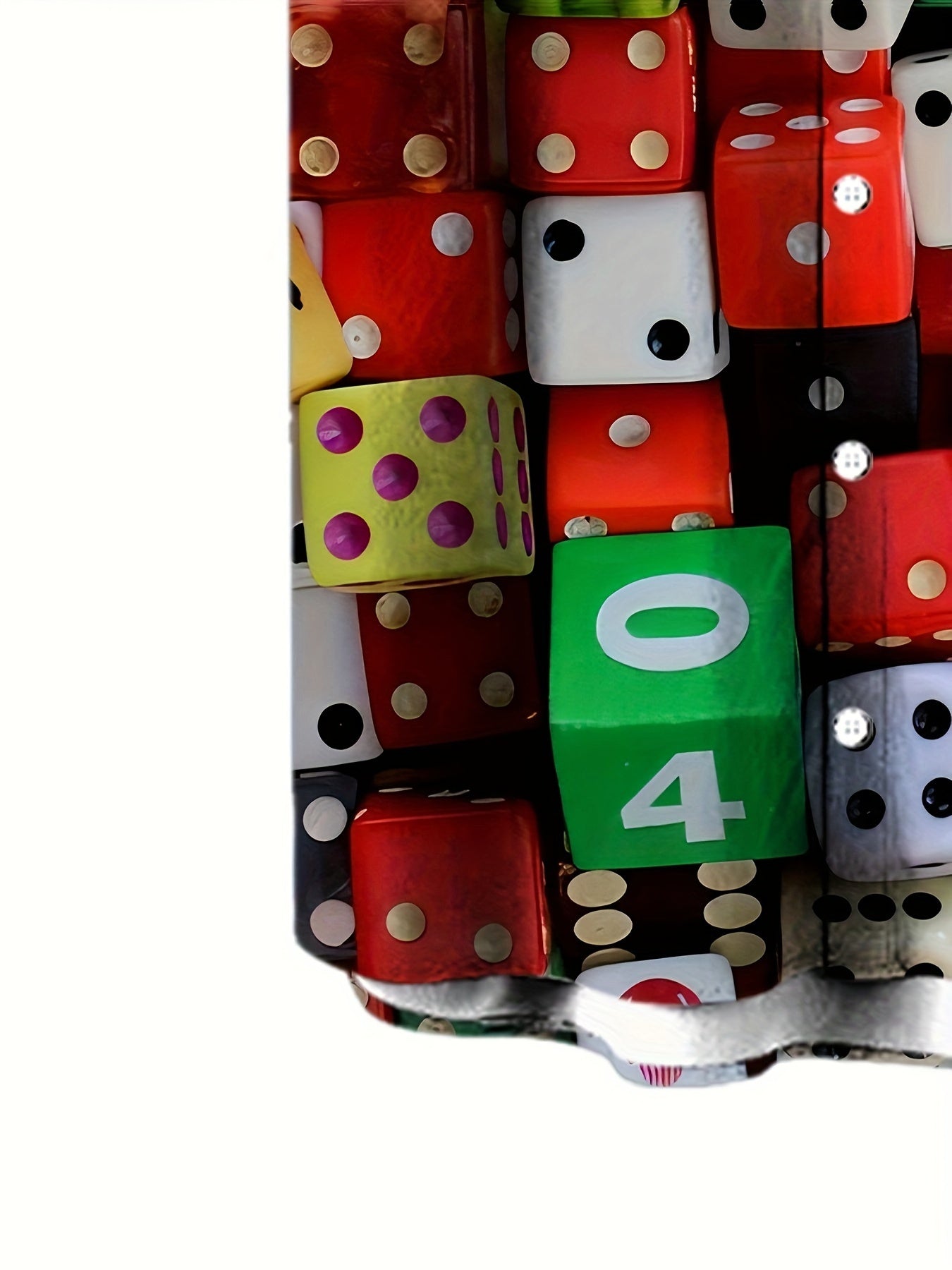 Men's 3D Print Dice Pattern Short Sleeve Shirt