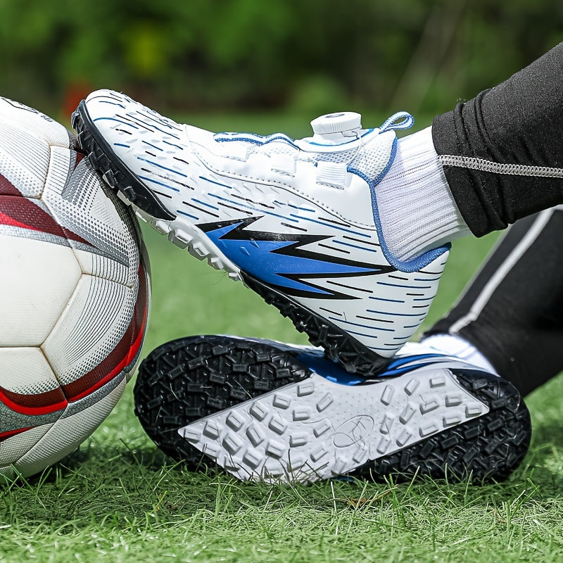 Boy's Turf Football Boots Rotating Buckle TF Soccer Cleats