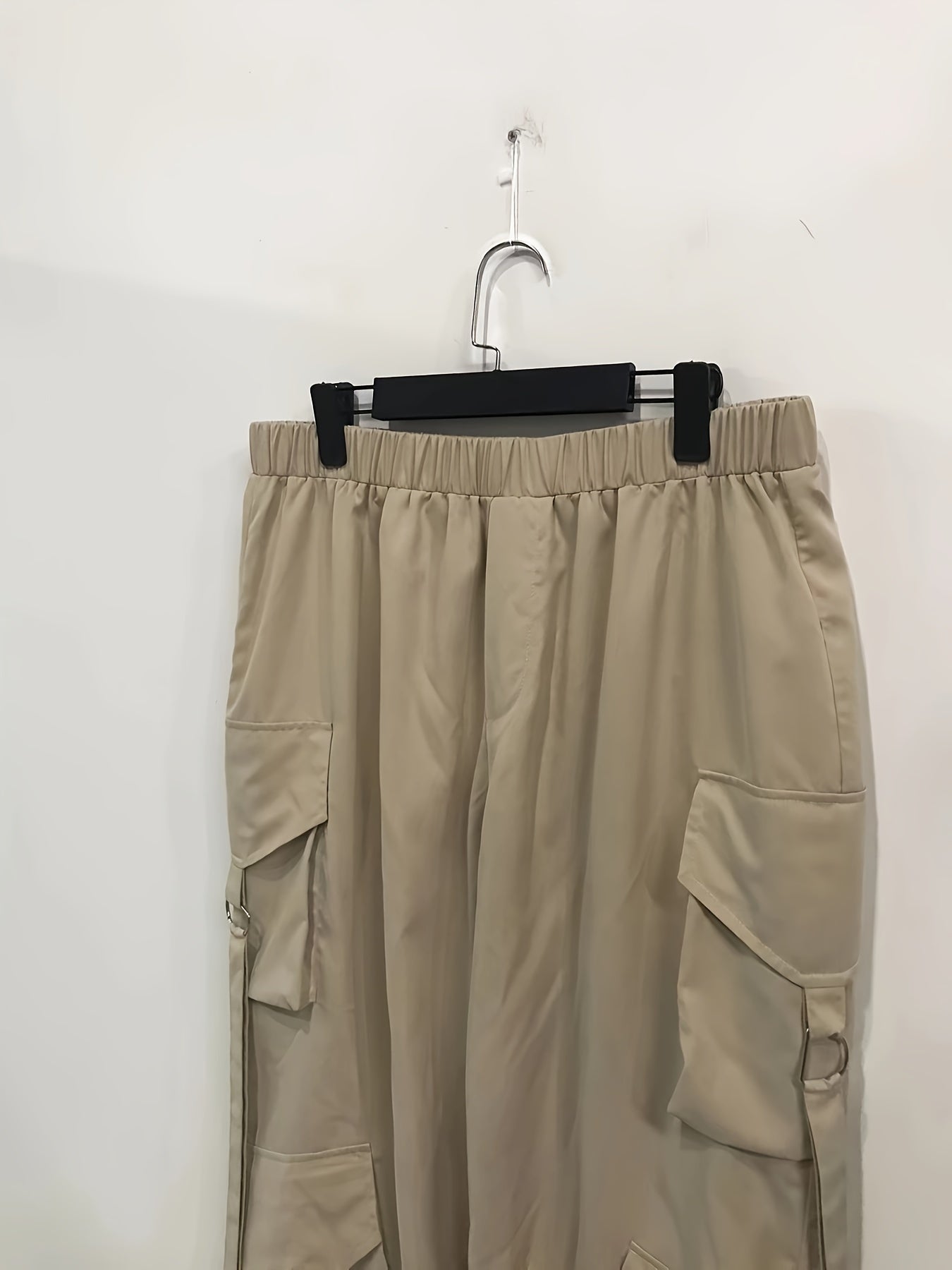  High Rise Wide Leg Cargo Trousers