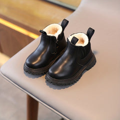 Warm Non Slip Zipper Boots for Baby Girls