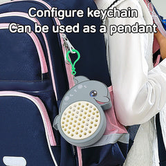 Magnetic Steel Ball Drawing Board Keychain Toy Gray Green