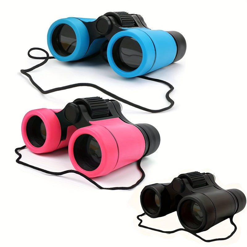 Kids Dual Telescope Toy Colorful Durable Plastic Adjustable Eyecups