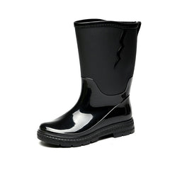 Women's Mid Calf Rain Boots Waterproof Non Slip Shoes
