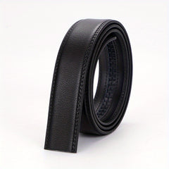 Men's Automatic Buckle Leather Belt Strip