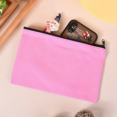 Canvas Pen Bag Student Painting Zipper Stationery Makeup Bag