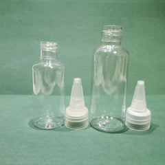 2pcs Squeeze Bottles 30ml & 50ml Twist Cap for Oils Crafts Art Glue Ink