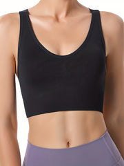 Criss Cross Back Sports Bra for Women