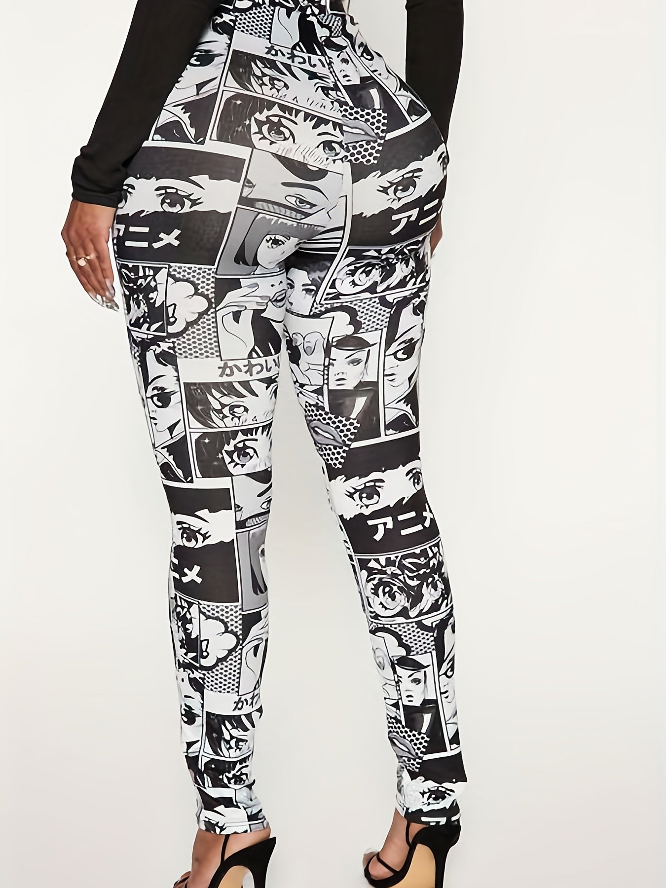  Women's Cartoon Print Leggings