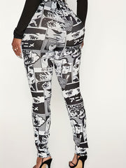  Women's Cartoon Print Leggings
