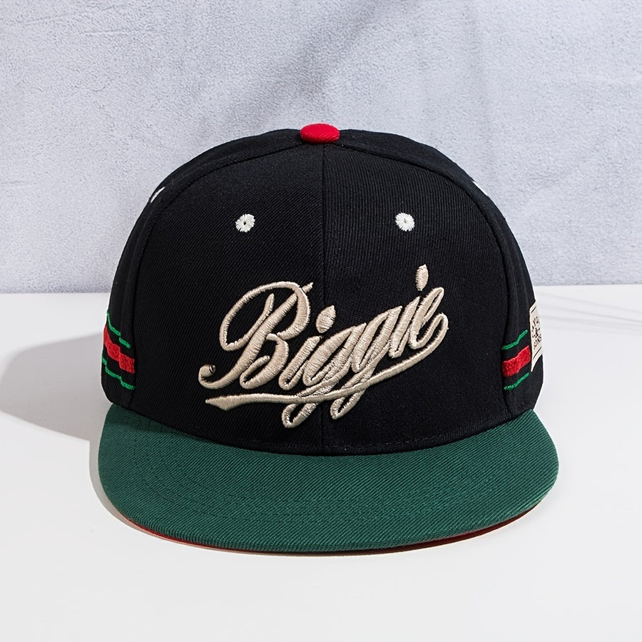 Embroidered Baseball Cap Sunscreen Casual Street Flat Brim Hat