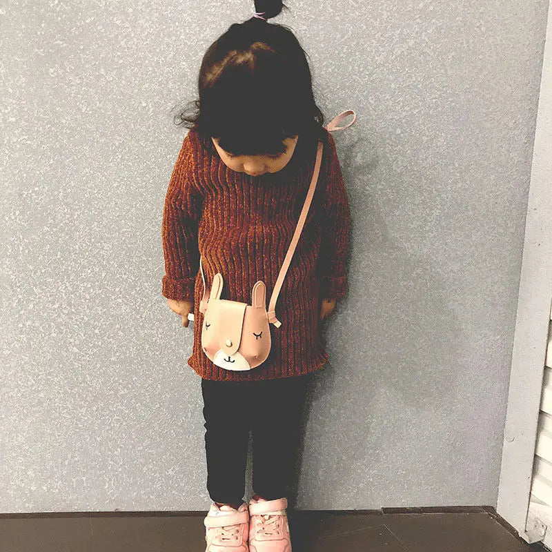 6 Colors Kids Lovely Bags Mini Crossbody Bag Rabbit PU Handbag