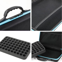 60-Bottle Essential Oil Perfume Case Travel Holder Nail Polish Bag