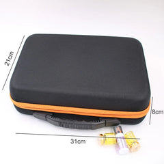 60-Bottle Essential Oil Perfume Case Travel Holder Nail Polish Bag