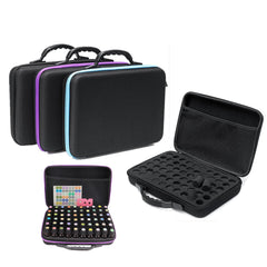 60-Bottle Essential Oil Perfume Case Travel Holder Nail Polish Bag