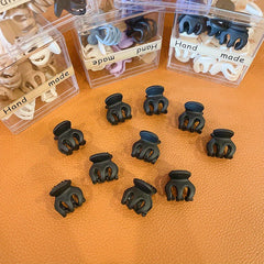10pcs Mini Hair Claw Clips Non Slip Strong Hold Grip Hair Jaw Clip