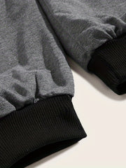 Men's Loose Fit Block Joggers with Drawstring Waist