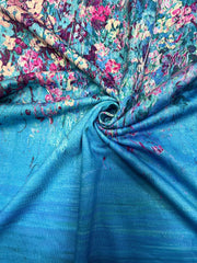  Floral Print V Neck Tank Top Medium Stretch