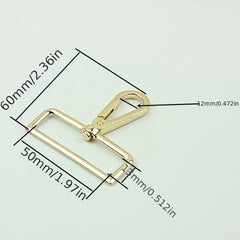 5 Pcs Golden Lobster Clasps 50mm Trigger Clips Hooks Hardware Accessory
