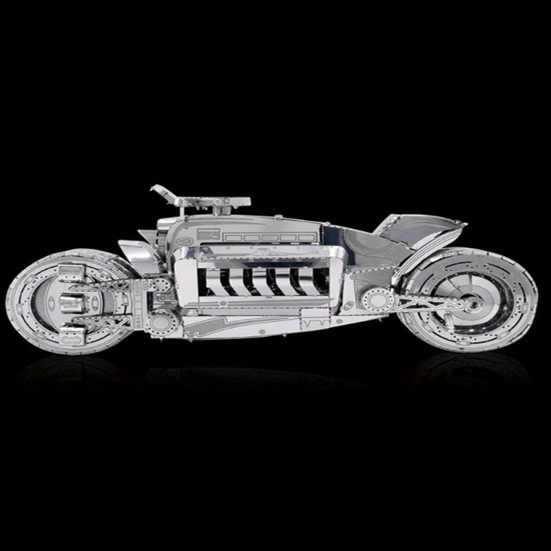 3D Motorcycle Metal Puzzle DIY Assembly Model Birthday Halloween Christmas