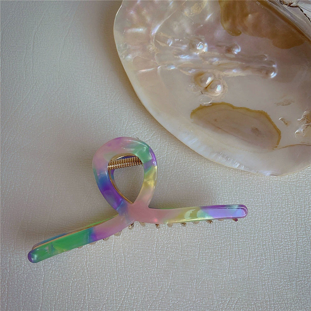 Metal Acetate Hair Claw Clip Strong Hold Hair Jaw Clip