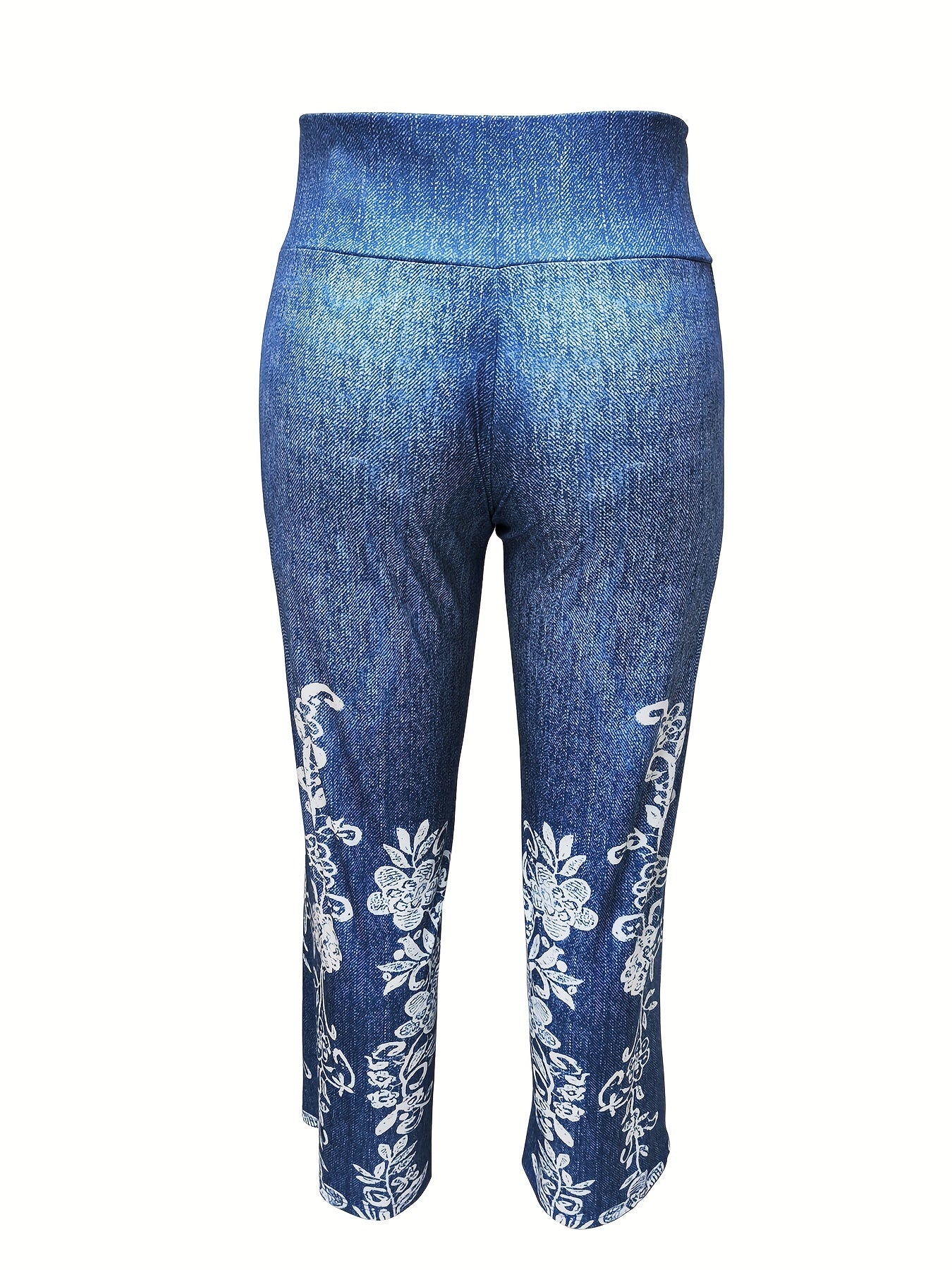  Floral Print Wide Leg Trousers