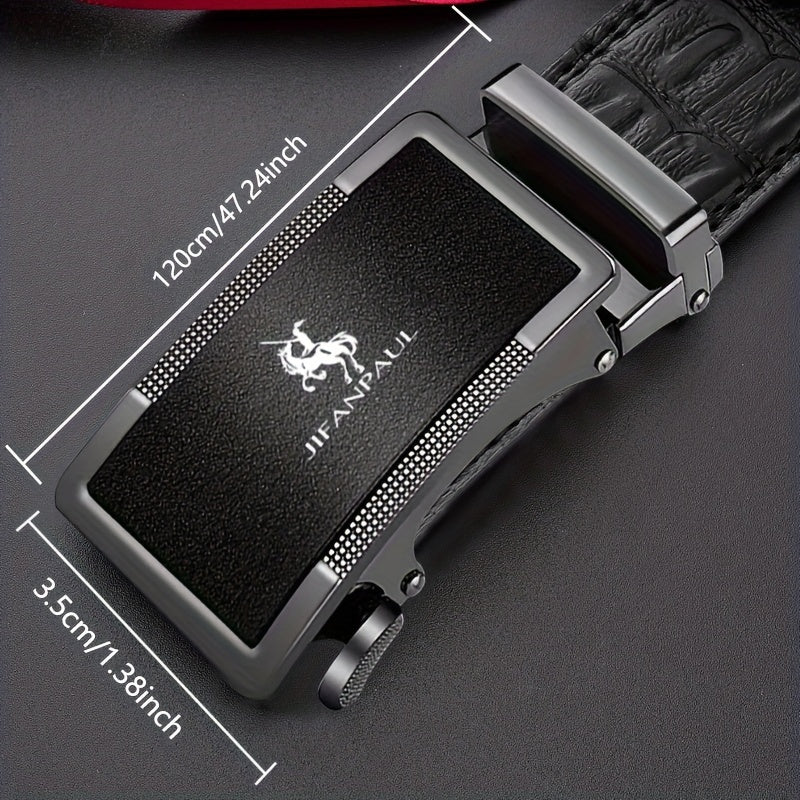 Men's Automatic Buckle Business Belt for Holiday Birthday