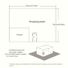 5pcs Christmas Wrapping Paper Birthday Arts Crafts Decorations