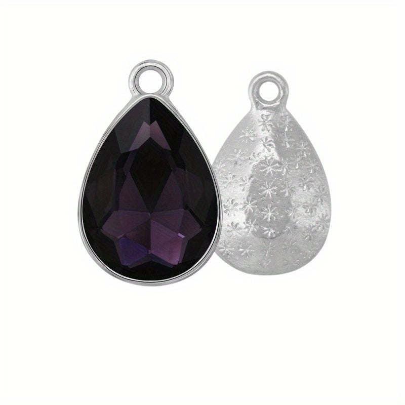 10pcs Charm Crystal Pendant for DIY Jewelry Earrings Bangle Necklace