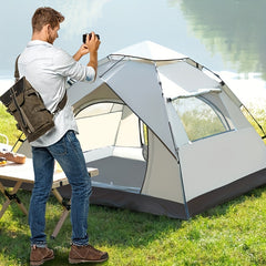 Automatic Camping Tent for 2-4 People Sunscreen & Rainproof