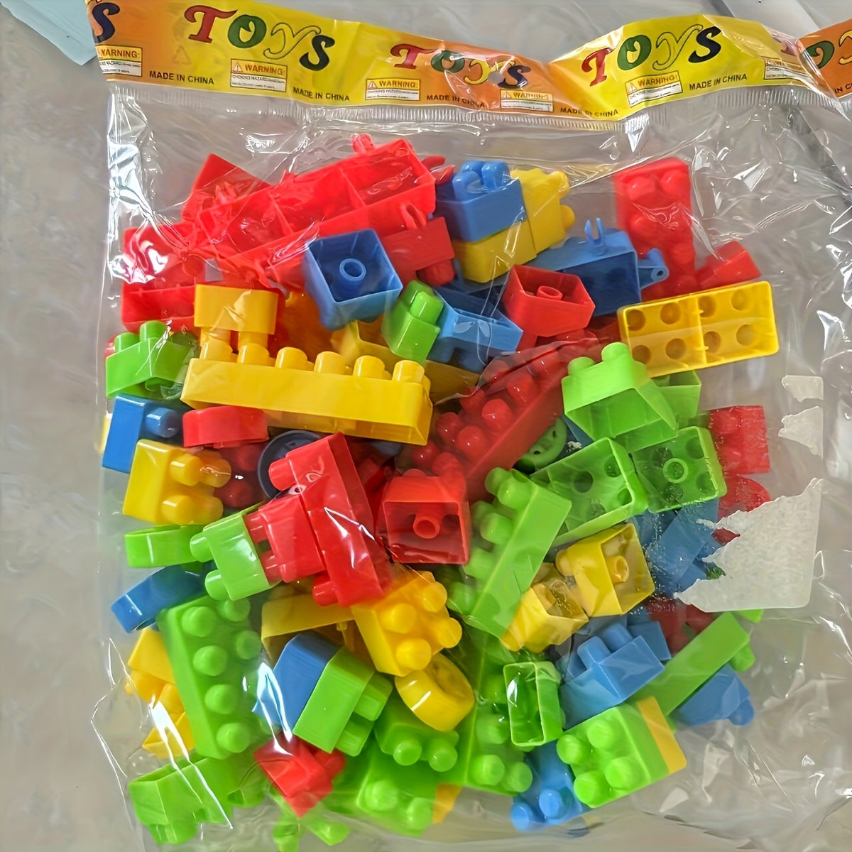 Colorful Large Particle Building Blocks Set - Educational Toy
