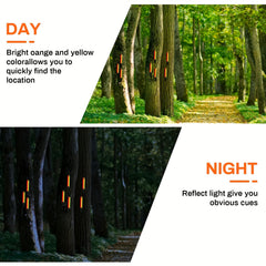 12pcs High Visibility Reflective Trail Markers for Tree Stand