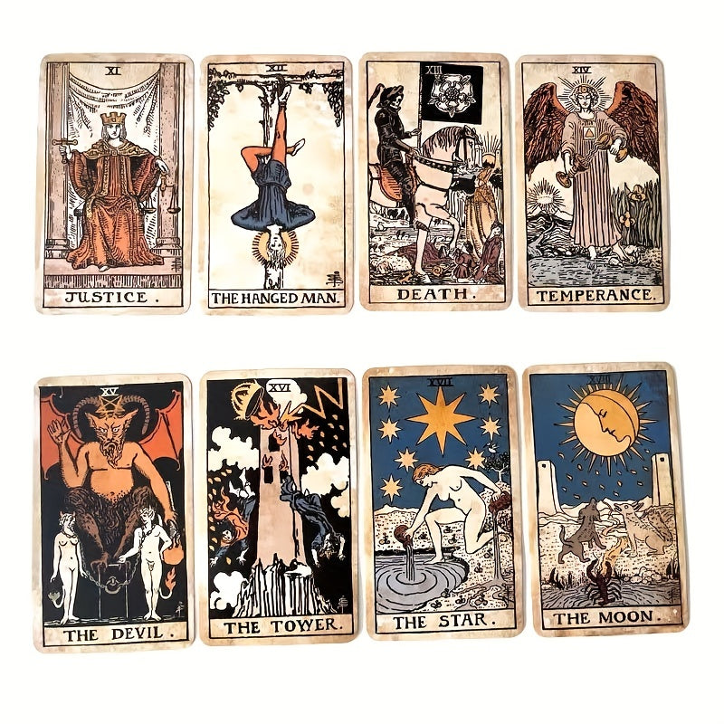 Vintage Elegance Classic Tarot Cards For Beginners - Desk/Board Card Collection