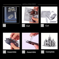 3D Metal Puzzle Kit St Isaac's Cathedral Model - Christmas Birthday Gift