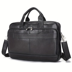 Large Capacity Retro Men's Leather Bag Crazy Horse Leather Briefcase
